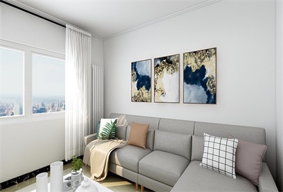 现代简约风格,墙壁真好看,最爱客厅沙发设计！