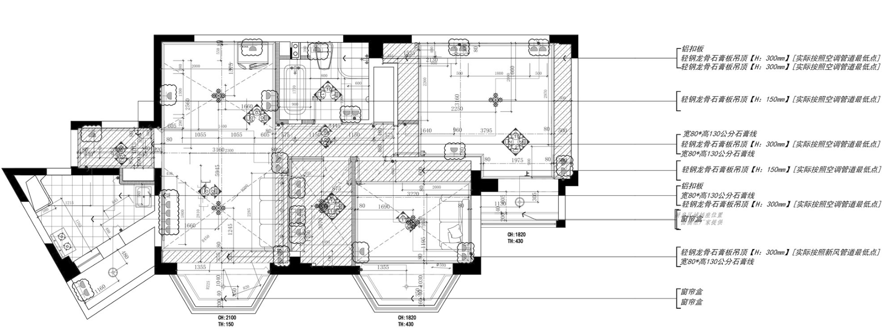 125平歐式輕奢風三居裝修案例-3